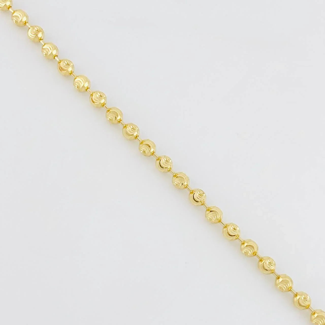Cadena Militar Media Luna 13.3g / 24 in / 3mm Oro Amarillo 18K