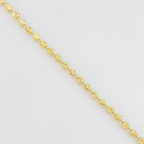 Cadena Militar Media Luna 13.3g / 24 in / 3mm Oro Amarillo 18K