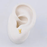 Topos Conejo 0.6g / in / 6.4mm Oro Amarillo 18K