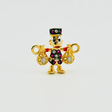 Herraje Pato Bolsa Dinero 1.45gr / 3/4 in / Dos Oros Amarillo Blanco 18K