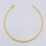 Cuban Links Bracelet 1.3gr / 7 1/2 in / 2.4mm Yellow Gold +1 18K
