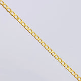 Cuban Links Bracelet 1.3gr / 7 1/2 in / 2.4mm Yellow Gold +1 18K