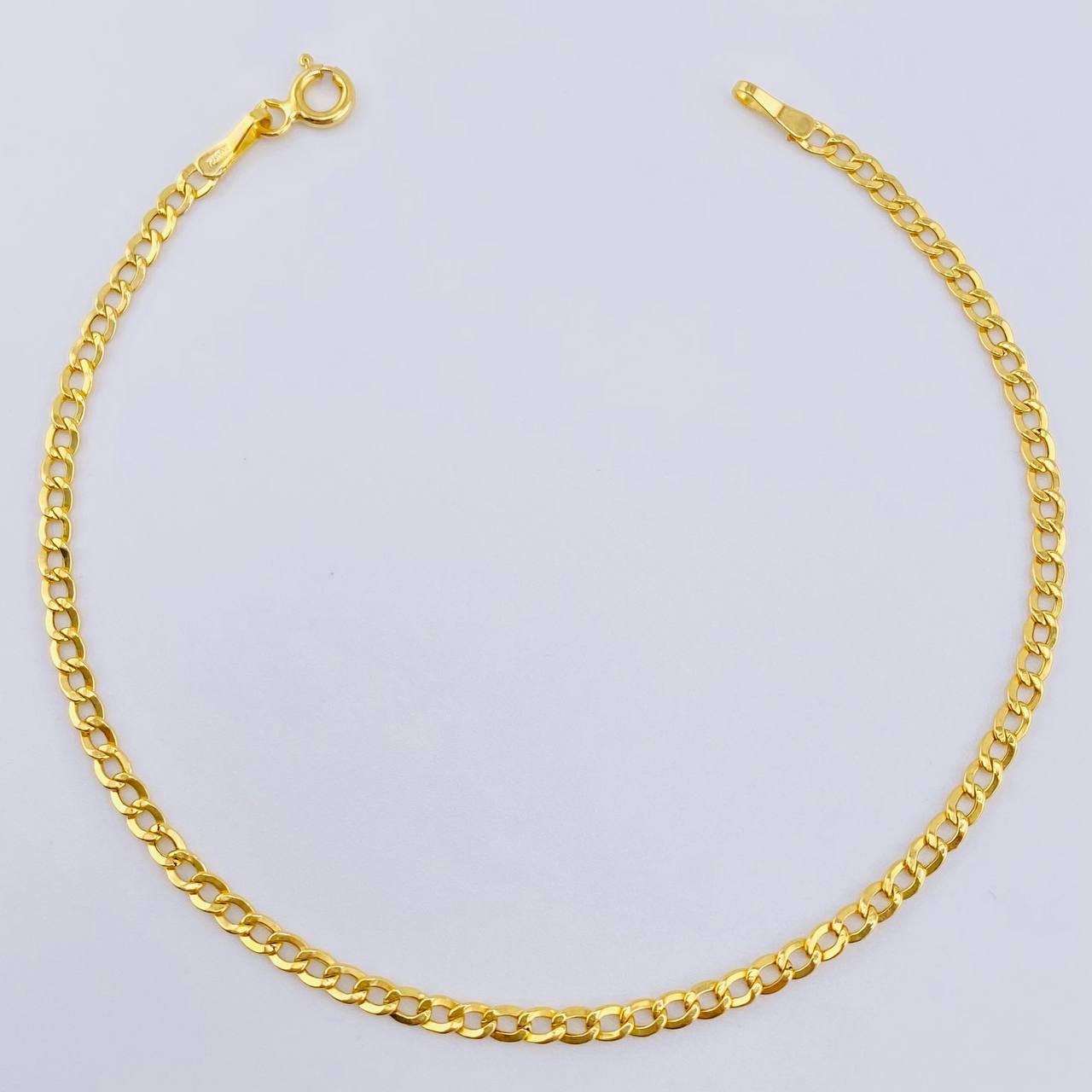 Cuban Links Bracelet 1.3gr / 7 3/4 in / 2.4mm Yellow Gold +1 18K
