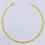 Cuban Links Bracelet 1.3gr / 7 3/4 in / 2.4mm Yellow Gold +1 18K
