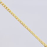 Cuban Links Bracelet 1.3gr / 7 3/4 in / 2.4mm Yellow Gold +1 18K