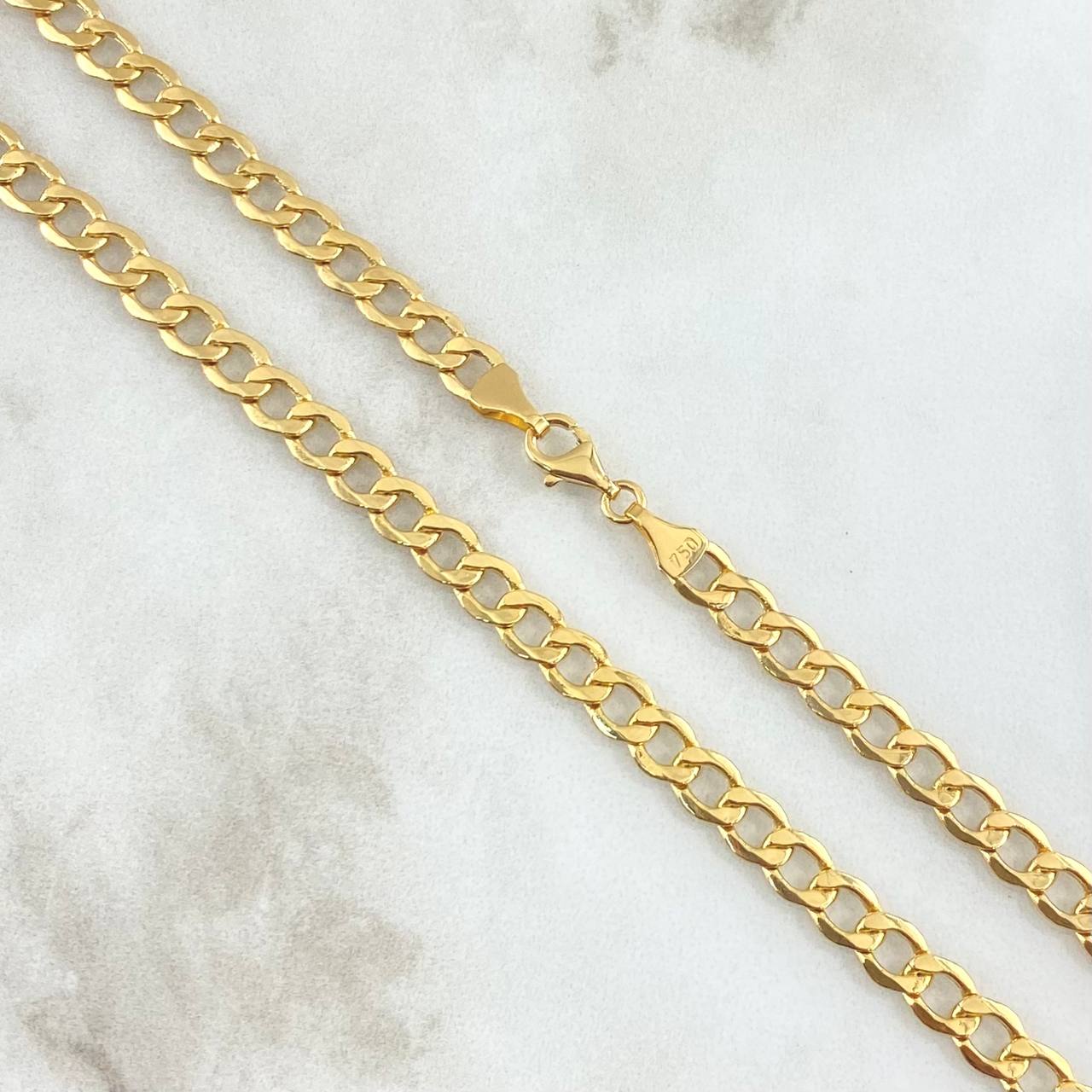 Cadena Cubana 13.15gr / 60cm / 5.2mm Oro Amarillo +0 18K
