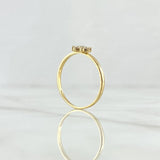 Nine-Petal Flower Ring 1.35gr / Size 6 3/4 / 18K Gold ©