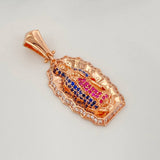 Pendant Virgin of Guadalupe 4.6 g / 1 1/2 in 18K Rose Gold