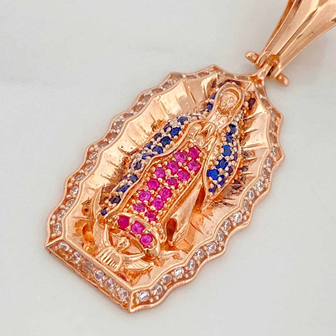 Pendant Virgin of Guadalupe 4.6 g / 1 1/2 in 18K Rose Gold
