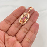 Pendant Virgin of Guadalupe 4.6 g / 1 1/2 in 18K Rose Gold