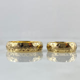 Custom Made to Order Ring Hoop Half Round Wedding 13gr / 18K Yellow Gold