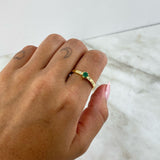 Custom Made to Order Emerald Diamond Ring Customize 6gr / 18K Yellow Gold