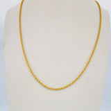 Rope Chain 1.85gr / 20.1in / 18K Gold +3$