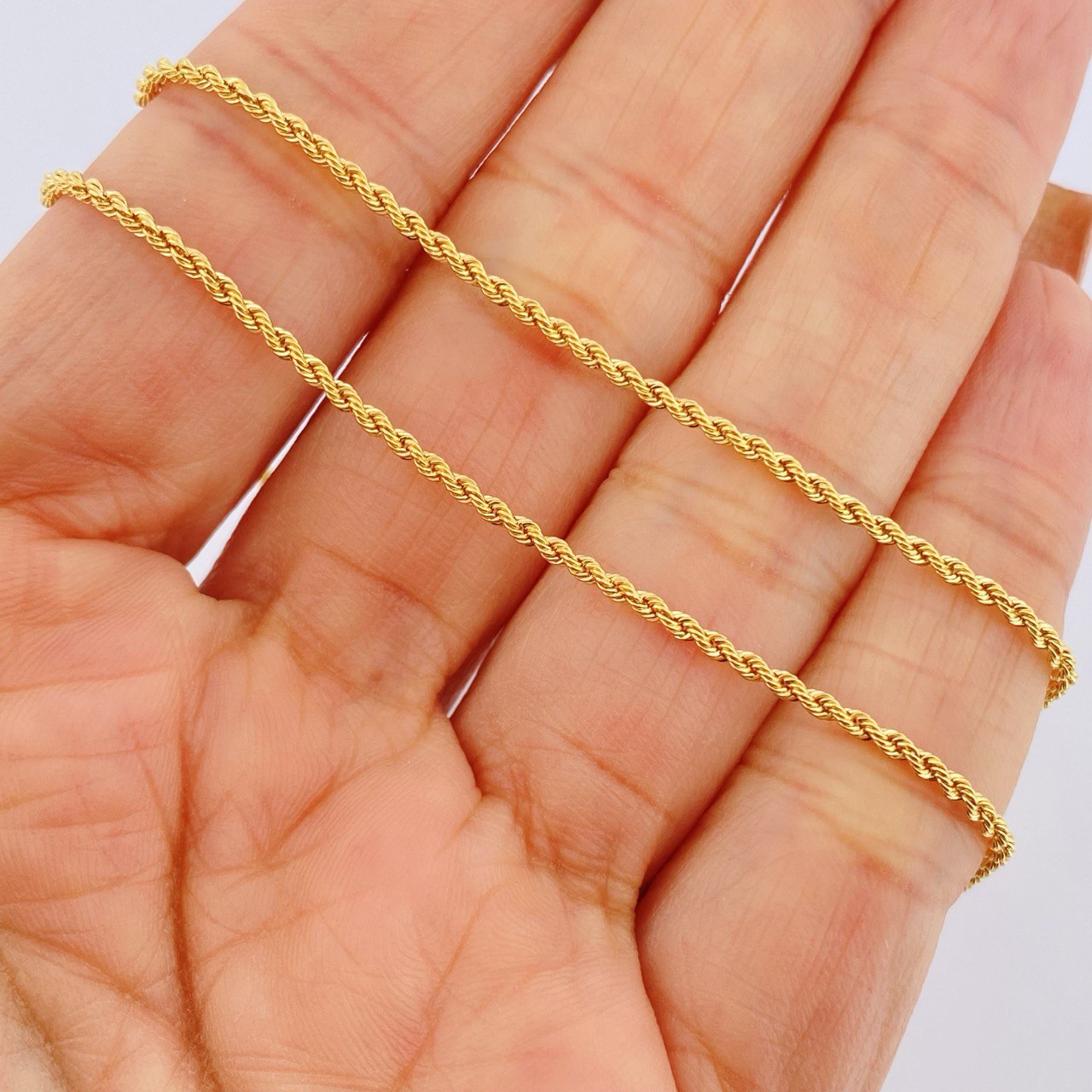 Rope Chain 1.85gr / 20.1in / 18K Gold +3$