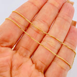 Cadena Veneciana 3.05gr / 50.5cm / Oro Amarillo +3 18K &