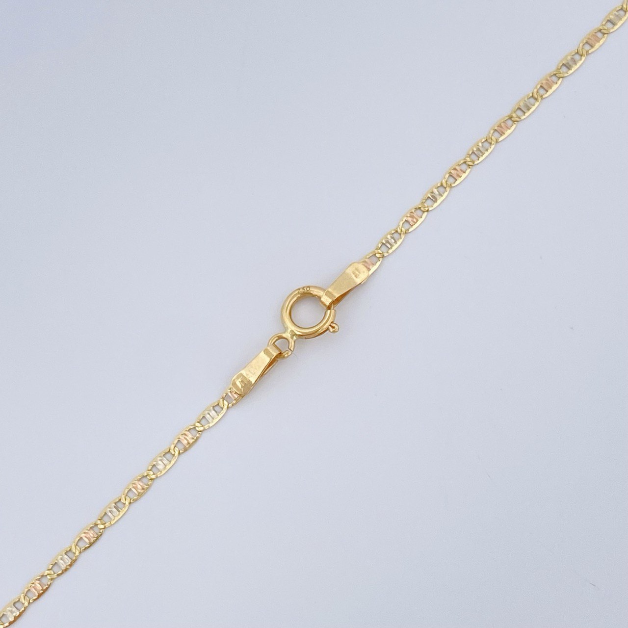 Flat Mariner Chain 1.3gr / 17.8in / Three Golds +3 18K &