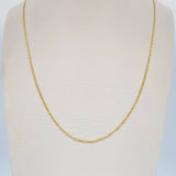 Flat Mariner Chain 1.3gr / 17.8in / Three Golds +3 18K &