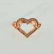 Anillo Corazones 2.05gr / T7 / Oro Rosa 18K &