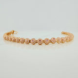 Pulso Tennis 9.75gr / 7 3/4 in / 4.2mm Oro Amarillo 18K &