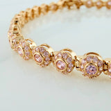 Pulso Tennis 9.75gr / 7 3/4 in / 4.2mm Oro Amarillo 18K &