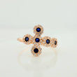 Dense Cross Ring 2.25gr / T8 1/2 / 18K Rose Gold &
