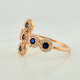 Dense Cross Ring 2.25gr / T8 1/2 / 18K Rose Gold &
