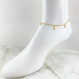 Anklet Classic Link Pendant 3.45gr / 10.0in / 18K Gold