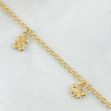 Anklet Classic Link Pendant 3.55gr / 9.8in / 18K Yellow Gold *