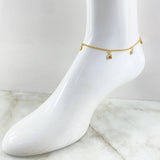 Anklet Classic Link Pendant 3.55gr / 9.6in / 18K Gold