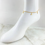 Anklet Classic Link Pendant 3.45gr / 10.4in / 18K Gold