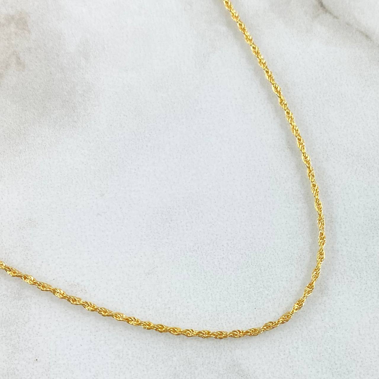 Rope Chain 1.15gr / 23.6in / 18K Gold +3$