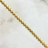 Venetian Bracelet Cubicular 8.95gr / 8.3in / 18K Gold +4$