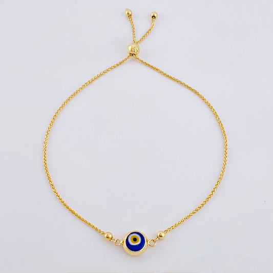 Pulso Franco Ojo Turco 2.85gr / 9 in / 3mm Oro Amarillo +4 18K