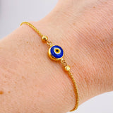 Pulso Franco Ojo Turco 2.85gr / 9 in / 3mm Oro Amarillo +4 18K