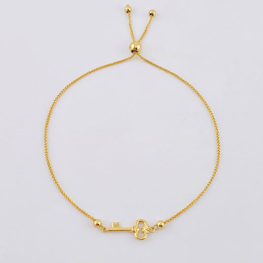 Franco Bracelet with Gradual Key 2.35gr / 9 in / 3mm Yellow Gold +4 18K