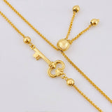 Pulso Franco Llave Gradual 2.35gr / 9 in / 3mm Oro Amarillo +4 18K
