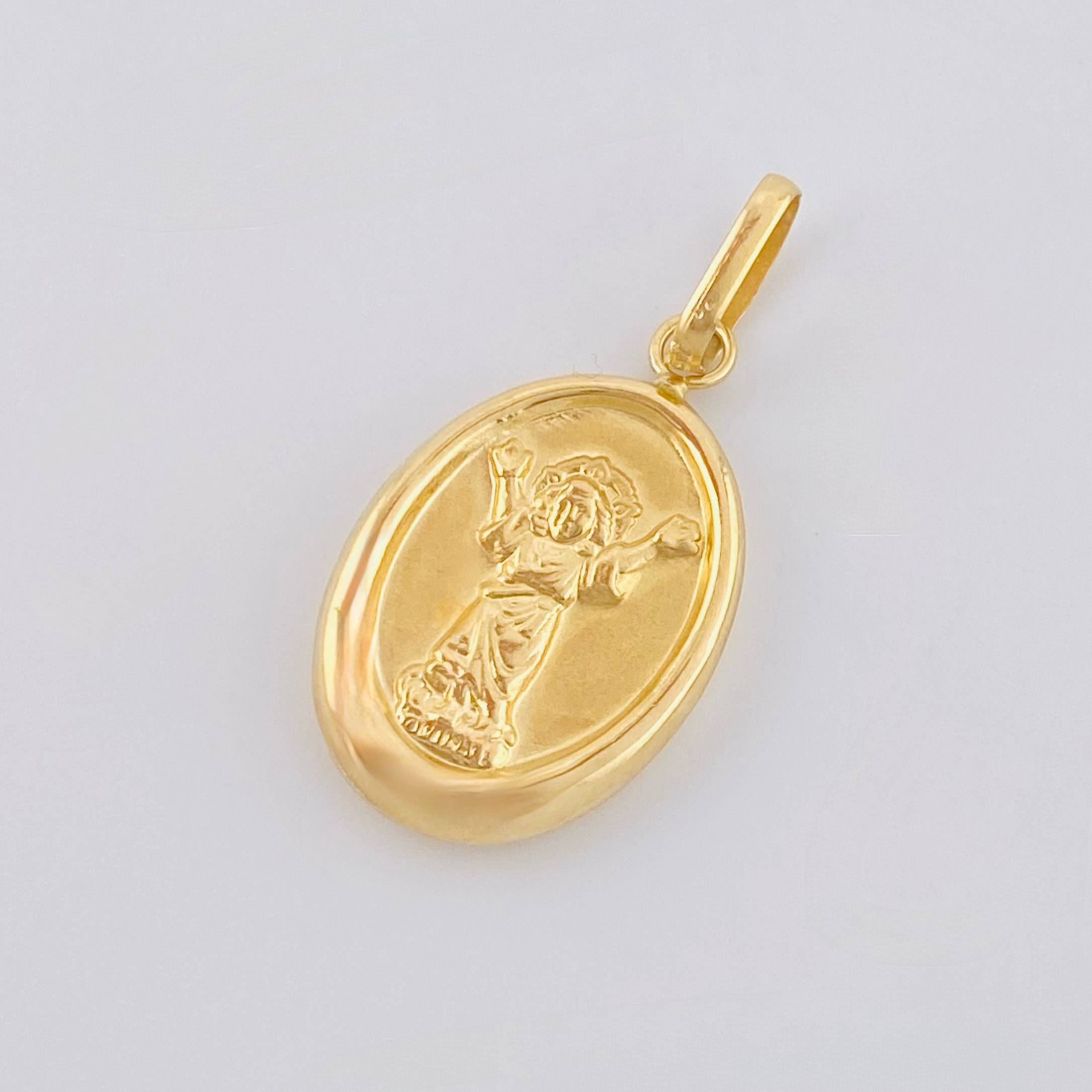 Dije Divino Niño 1.25gr / 1 1/4 in / Oro Amarillo 18K *