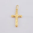 Dije Cruz Cristo 0.7gr / 1 in / Oro Amarillo 18K *