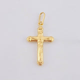 Dije Cruz Cristo 0.7gr / 1 in / Oro Amarillo 18K *