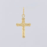 Dije Cruz Cristo 0.7gr / 1 in / Oro Amarillo 18K *