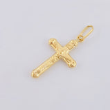 Dije Cruz Cristo 0.7gr / 1 in / Oro Amarillo 18K *