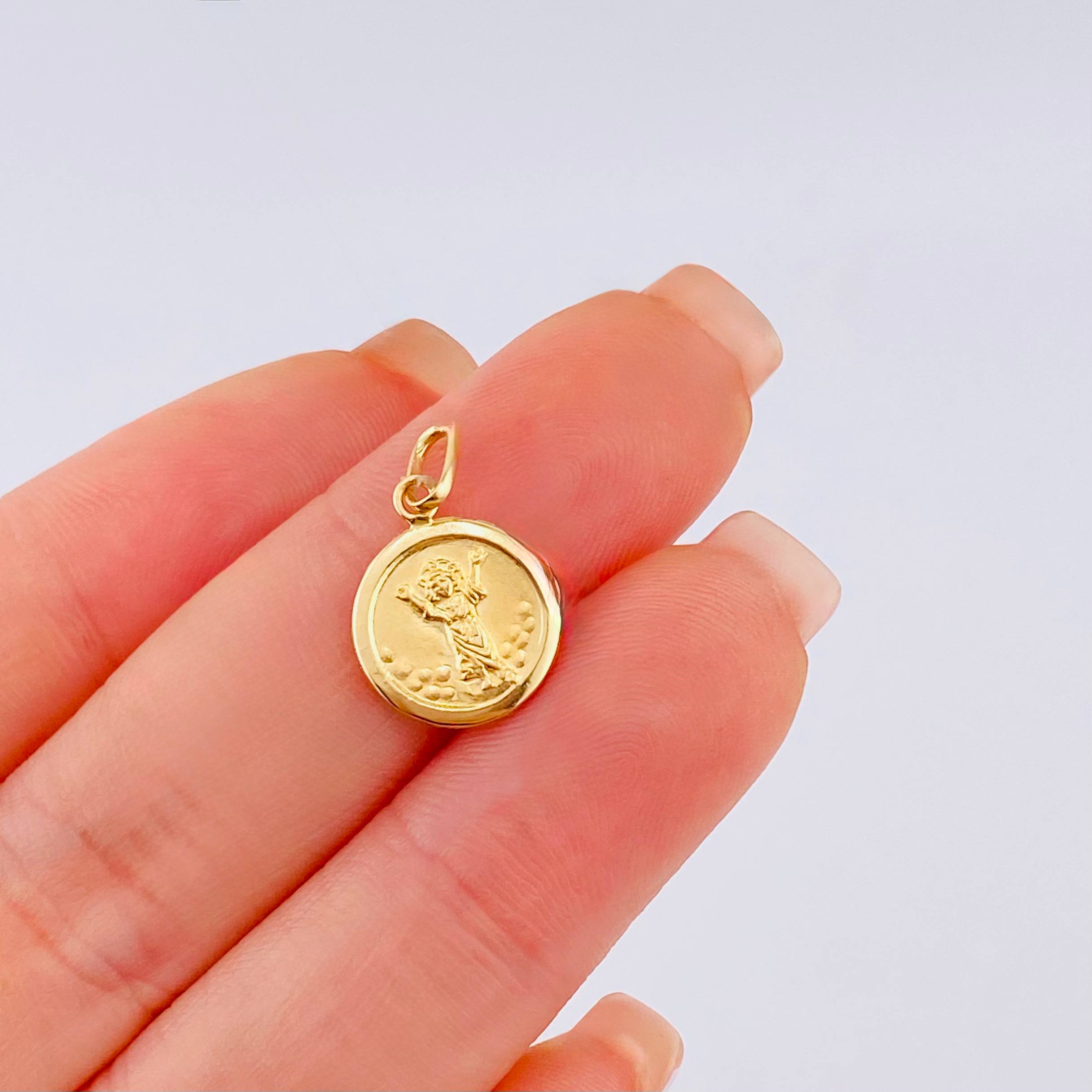 Dije Divino Niño 0.45gr / 3/4 in / Oro Amarillo 18K ©