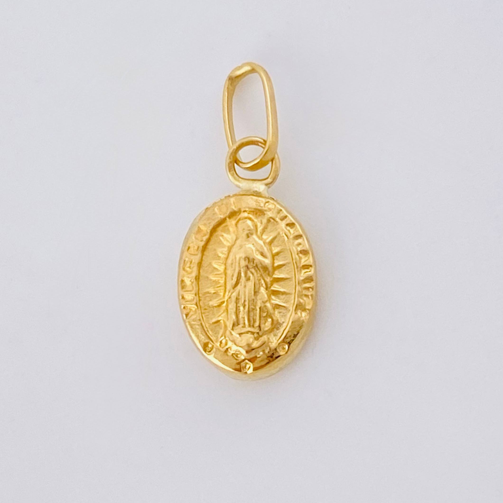 Dije Virgen Guadalupe 0.3gr / 1/2 in / Oro Amarillo 18K *