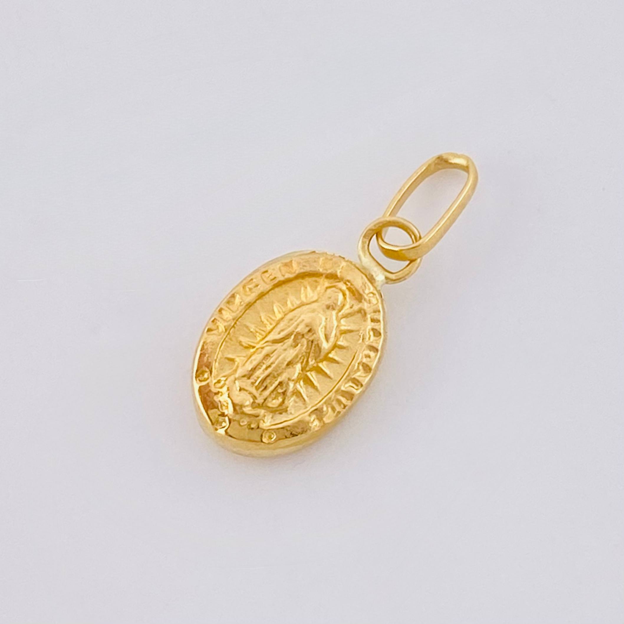 Dije Virgen Guadalupe 0.45gr / 3/4 in / Oro Amarillo 18K ©