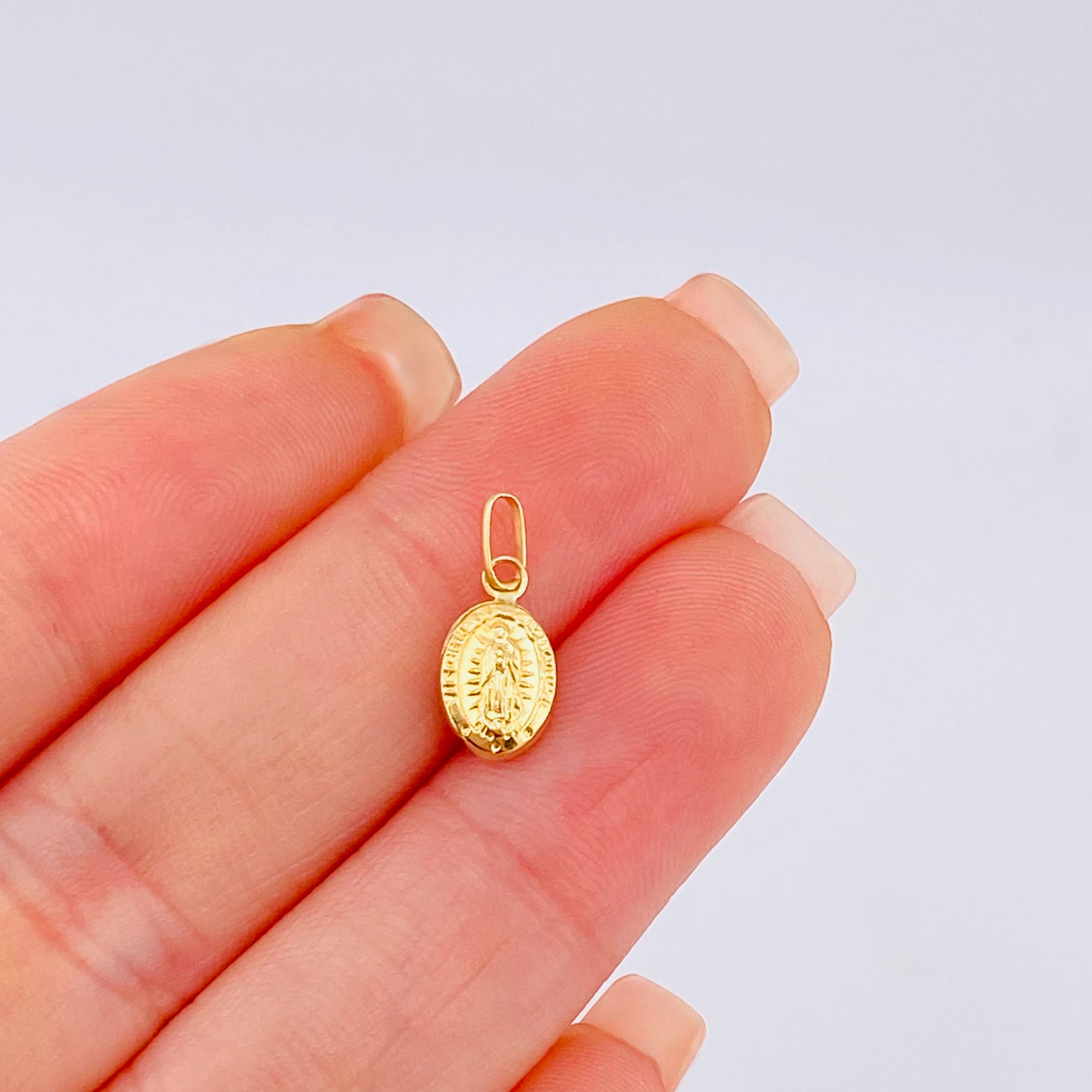 Dije Virgen Guadalupe 0.45gr / 3/4 in / Oro Amarillo 18K ©
