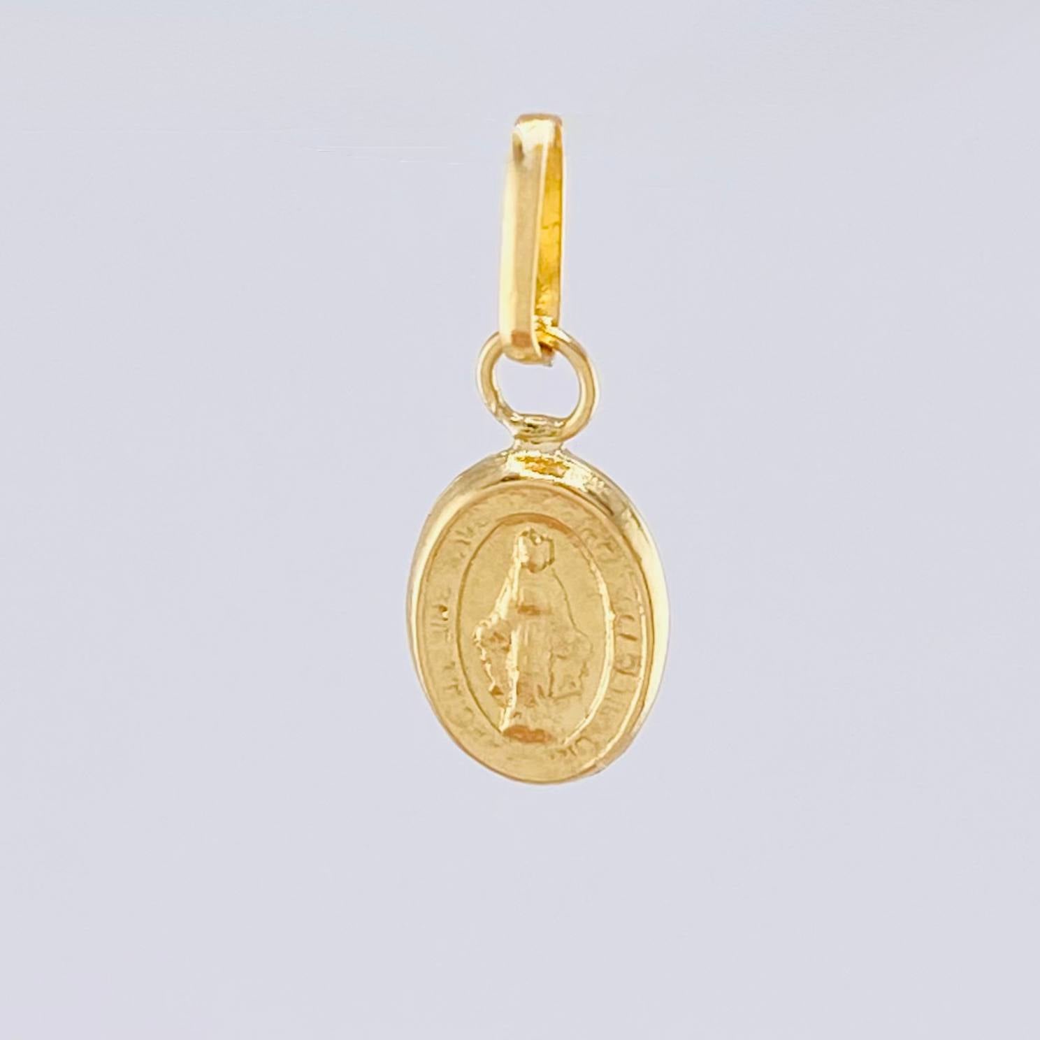 Dije Virgen Milagrosa 0.2gr / 1/2 in / Oro Amarillo 18K ©