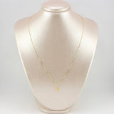 Set Cadena y Dije Flor Espejo + Virgen Guadalupe 1.4gr / 19 3/4 in / 1.3mm Oro Amarillo 18K