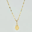 Set Cadena y Dije Flor Espejo + Divino Niño 1.35gr / 19 3/4 in / 1.3mm Oro Amarillo 18K *