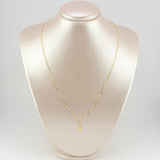 Set Cadena y Dije Flor Espejo + Divino Niño 1.35gr / 19 3/4 in / 1.3mm Oro Amarillo 18K *