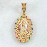 Pendant Virgin Guadalupe 4.6gr / 1.4in / Three 18K Golds *